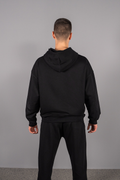 THE unisex loose black hoodie - do we