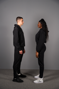 THE women's black crop hoodie - do we