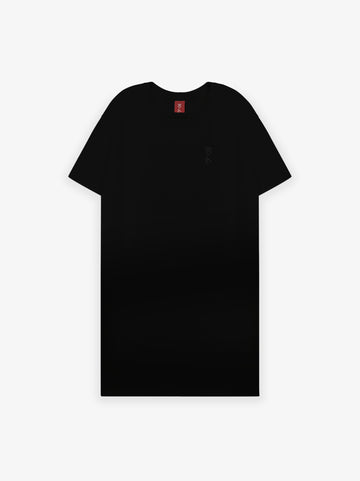long black T-shirt