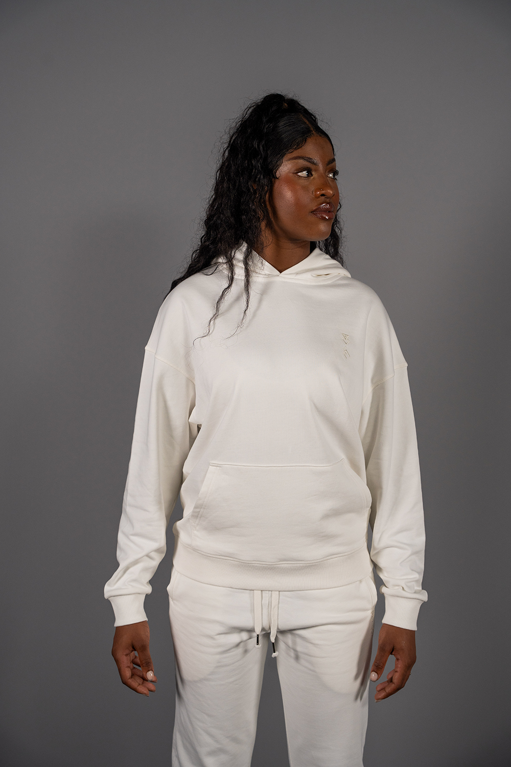 THE unisex loose off-white hoodie - do we